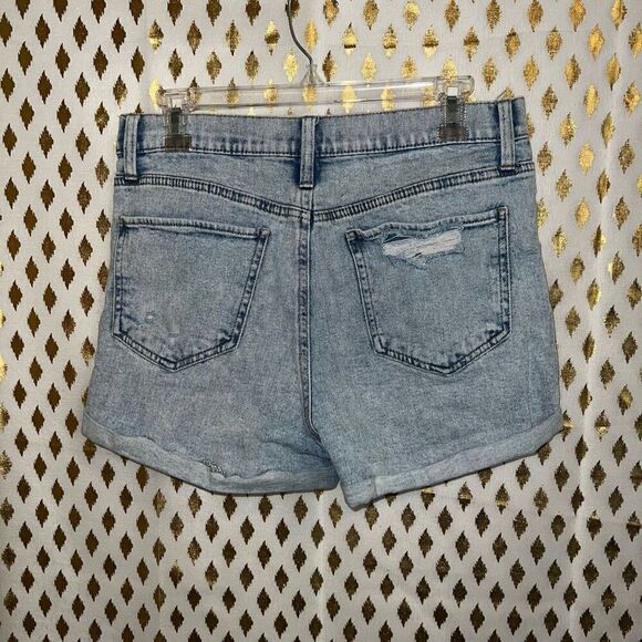 SO Denim cutoffs Jean shorts distressed ripped jeans  vintage stretch Mom short - Picture 3 of 5